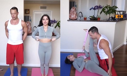 Tập yoga cùng vợ hàng xóm
